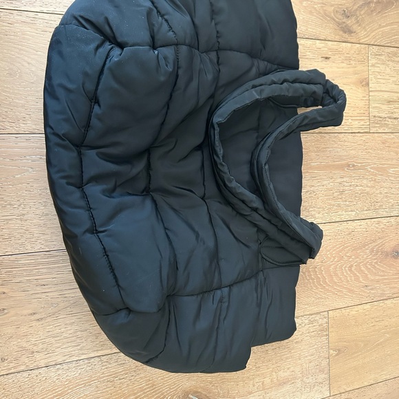 Banana Republic Black puffer Quilted Tote Bag - Picture 6 of 9